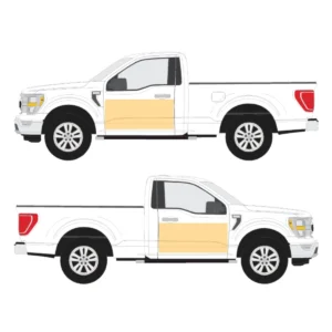 Ford F150 Reg Cab 6.5ft Box Door Decals
