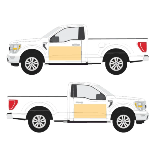 Ford F150 Reg Cab 6.5ft Box Door Decals