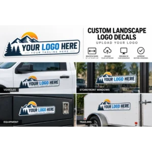 Custom Landscape Logo Decals – Upload Your Logo