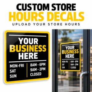 Custom Square Logo Decals – Upload Your Design