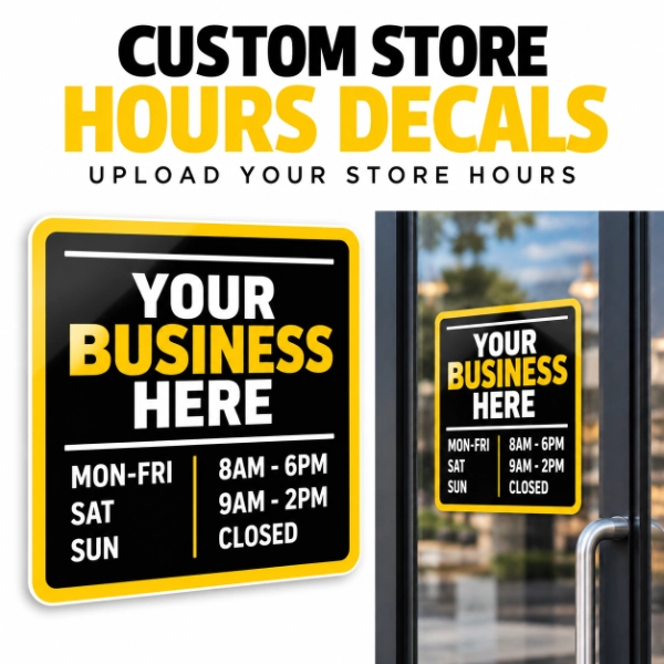 Custom Square Logo Decals – Upload Your Design